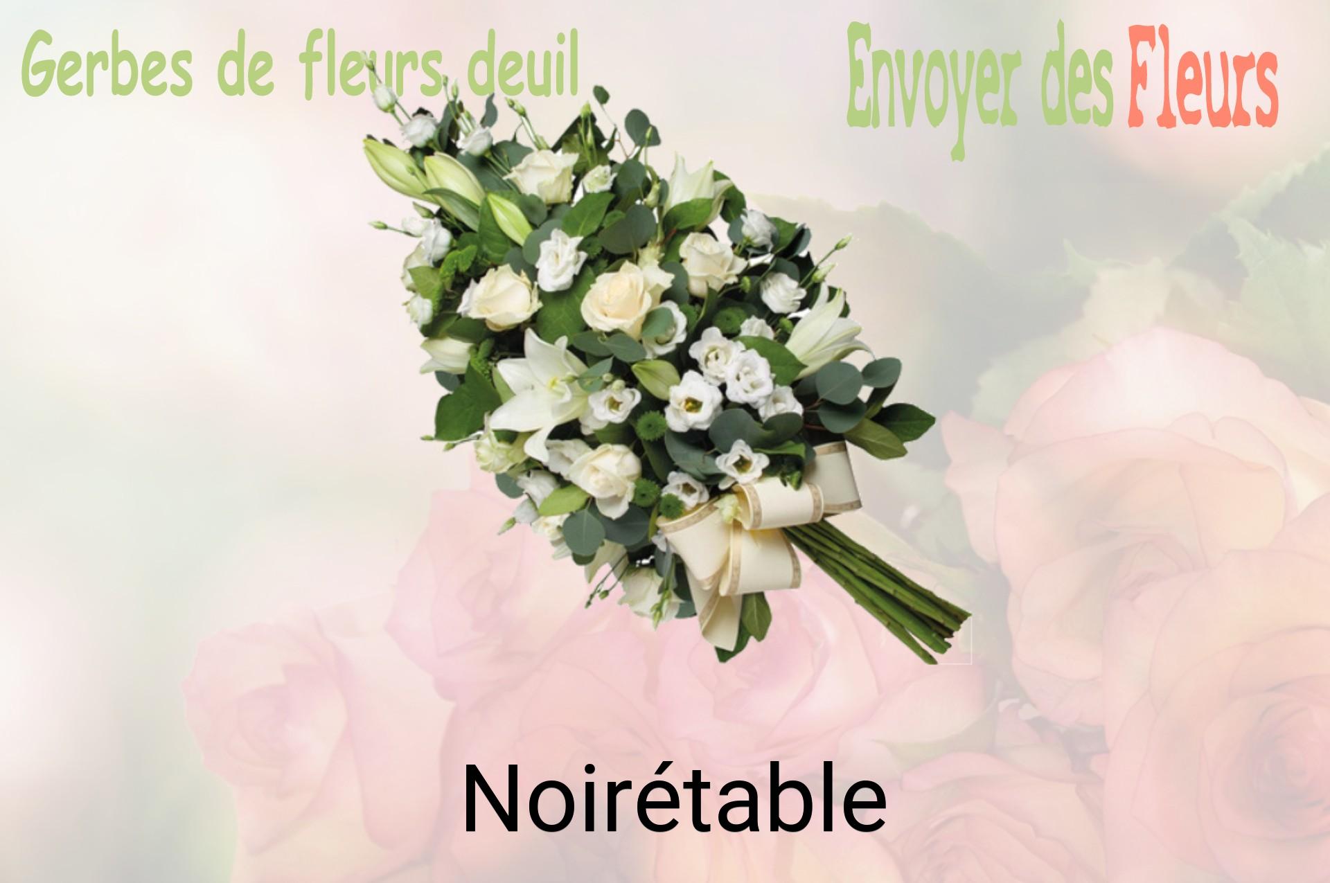 Gerbe de fleurs de deuil livrée à Noirétable